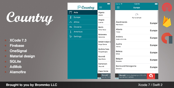 Country - Full iOS template app written in Swift » Premium Scripts, Plugins & Mobile