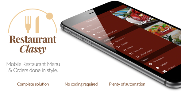 Restaurant Ionic Classy- Full Application with Firebase backend » Premium Scripts, Plugins & Mobile
