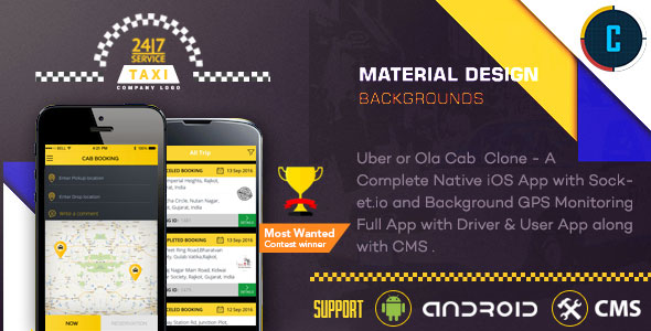 Taxi Booking App - A Complete Clone of UBER with User,Driver & Bacend CMS Coded with Native Android &raquo; Premium Scripts, Plugins &amp; Mobile