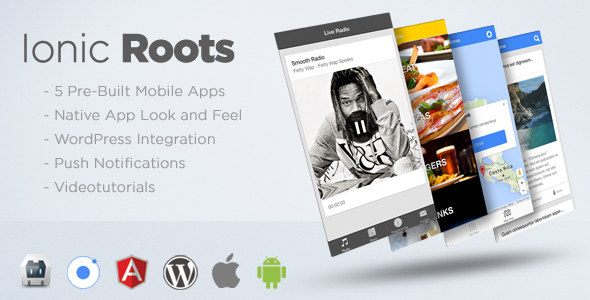Ionic Roots - Multi-Purpose Hybrid App with WordPress Backend » Premium Scripts, Plugins & Mobile