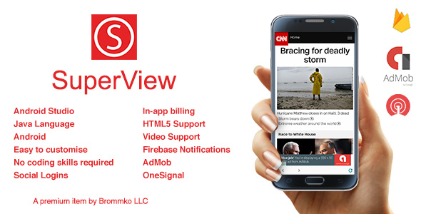 SuperView - WebView App for Android with Push Notification, AdMob, In-app Billing App &raquo; Premium Scripts, Plugins &amp; Mobile