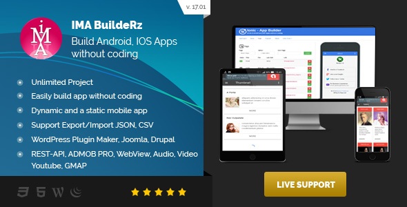 Ionic Mobile App Builder v17.07.1 » Premium Scripts, Plugins & Mobile