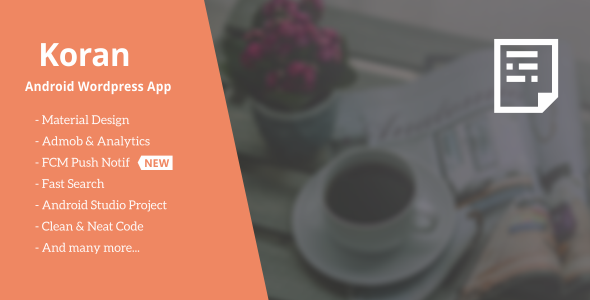 Koran - Wordpress App with Push Notification 2.0 » Premium Scripts, Plugins & Mobile