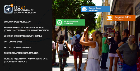near - Augmented Reality Locations Mobile App » Premium Scripts, Plugins & Mobile