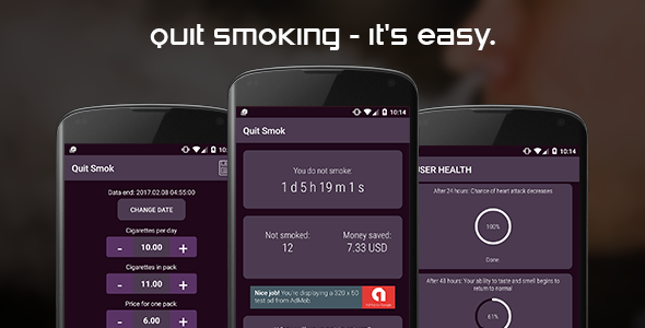Quit smoking (android) » Premium Scripts, Plugins & Mobile