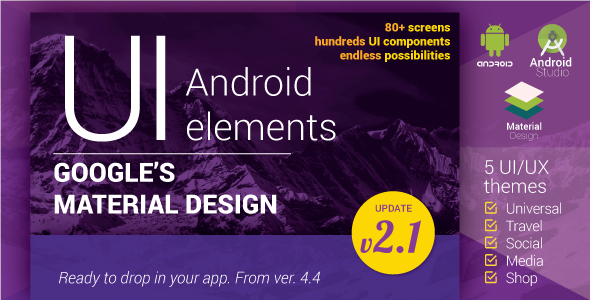 Material Design UI Android Template App v2.1 » Premium Scripts, Plugins & Mobile