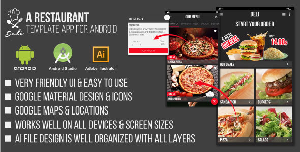 Deli - Restaurant UI Template App for Android » Premium Scripts, Plugins & Mobile