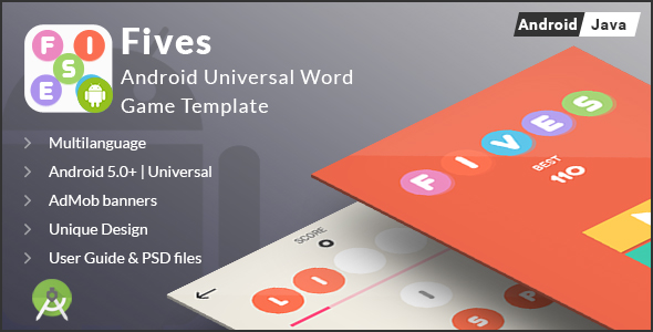 Fives - Android Universal Word Game Template » Premium Scripts, Plugins & Mobile
