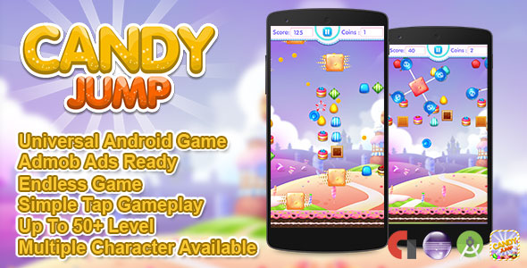 Candy Jump + Admob + Multiple Characters (Android Studio + Eclipse) » Premium Scripts, Plugins & Mobile