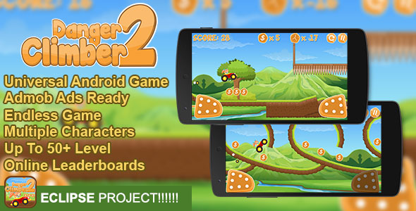 Danger Climber 2 + Admob + Online Leaderboard + Multiple Characters » Premium Scripts, Plugins & Mobile
