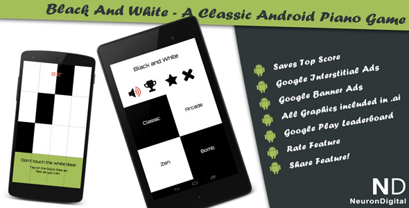 Black and White v4 - A Classical Android Piano Game » Premium Scripts, Plugins & Mobile
