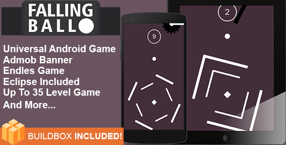 Buildbox Game Template - Falling Ball An Addictive Game Android Template + Eclipse Project » Premium Scripts, Plugins & Mobile