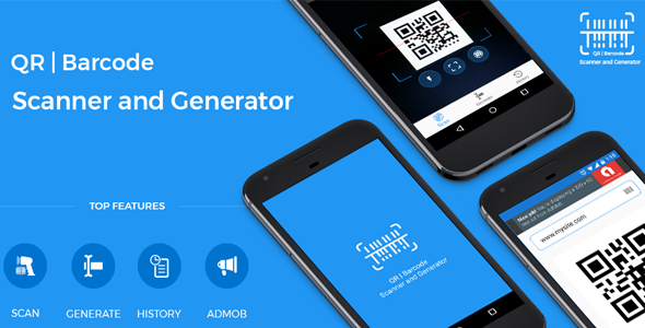 QR code and Barcode scanner and generator for Android with AdMob » Premium Scripts, Plugins & Mobile