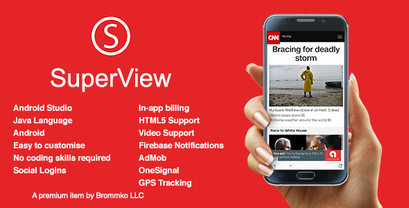 SuperView v2.0.4 - WebView App for Android with Push Notification, AdMob, In-app Billing App » Premium Scripts, Plugins & Mobile