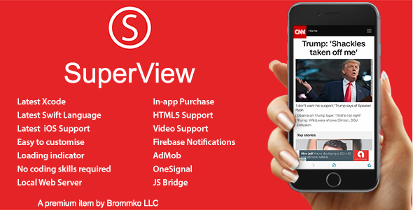 SuperView v2.1.0 - WebView App for iOS with Push Notification, AdMob, In-app Purchase » Premium Scripts, Plugins & Mobile