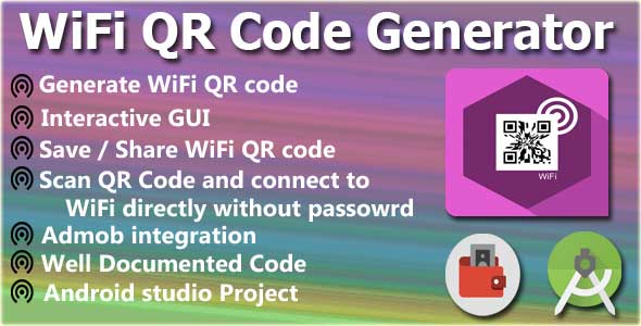 WiFi QR Code Generator & Scanner +Android Studio +AdMob &raquo; Premium Scripts, Plugins &amp; Mobile