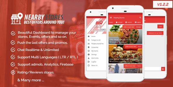 NearbyStores v1.2.2 - Offers, Events & Chat Realtime + Firebase » Premium Scripts, Plugins & Mobile