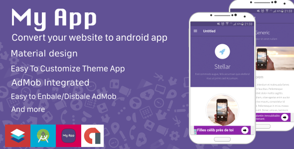 Website to Android App - Material Design » Premium Scripts, Plugins & Mobile