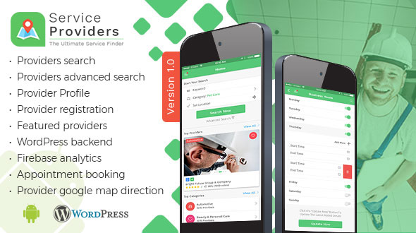Listingo - Service Providers, Business Finder Android Native App » Premium Scripts, Plugins & Mobile