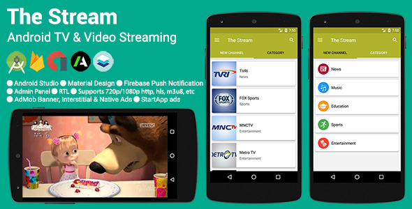 The Stream - TV & Video Streaming App » Premium Scripts, Plugins & Mobile