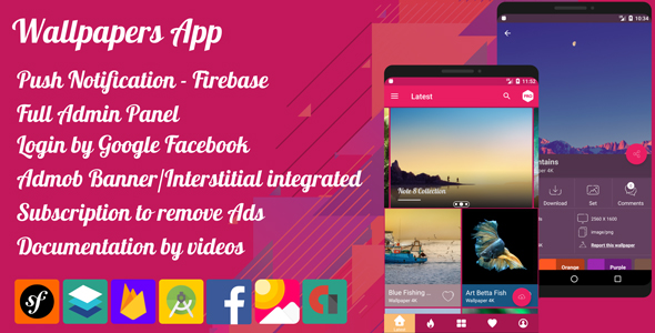 4K Wallpaper App Pro - Material Design » Premium Scripts, Plugins & Mobile