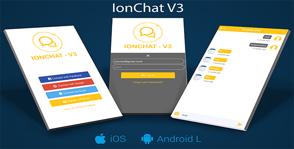 IonChat Firebase v3 Messenger Lite » Premium Scripts, Plugins & Mobile