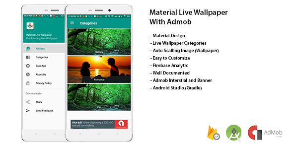 Material Live Wallpaper With Admob and Admin Panel » Premium Scripts, Plugins & Mobile