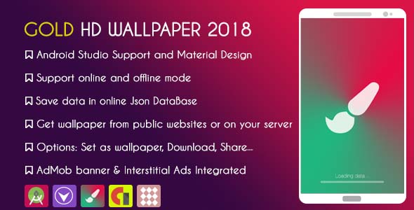 Gold HD WALLPAPER 2018 - With ADMOB » Premium Scripts, Plugins & Mobile