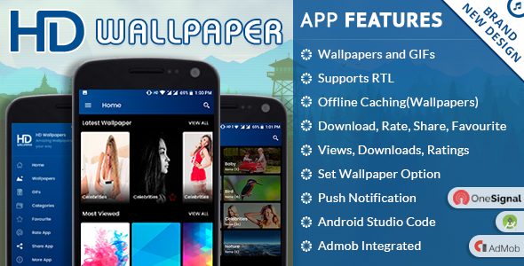 HD Wallpaper with Material Design » Premium Scripts, Plugins & Mobile