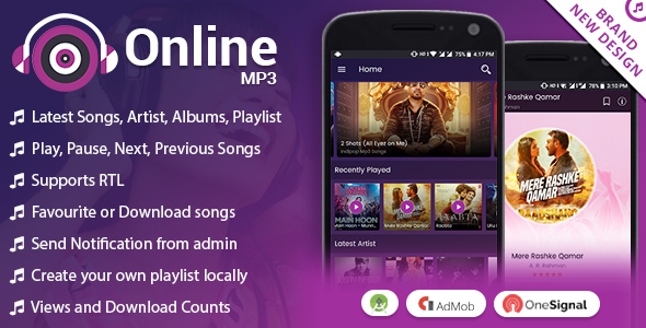 Android Online MP3 with Material Design » Premium Scripts, Plugins & Mobile