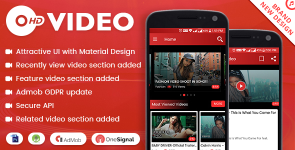HD Video with Material Design - updated » Premium Scripts, Plugins & Mobile