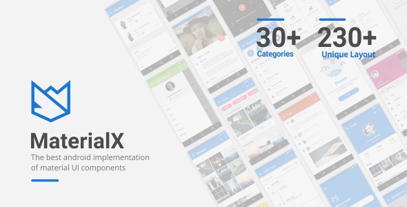 MaterialX v2.1 - Android Material Design UI Components » Premium Scripts, Plugins & Mobile