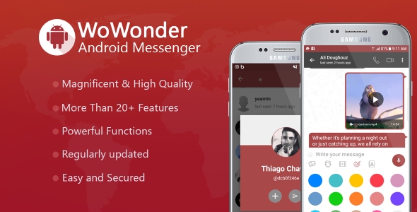 WoWonder Android Messenger v1.6.2 - Mobile Application for WoWonder Social Script » Premium Scripts, Plugins & Mobile