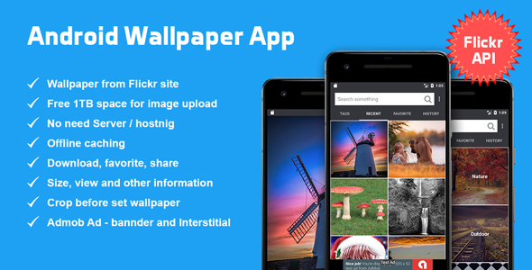 Android Wallpaper App based on Flickr API » Premium Scripts, Plugins & Mobile