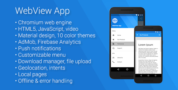 Universal Android WebView App v2.5.0 » Premium Scripts, Plugins & Mobile
