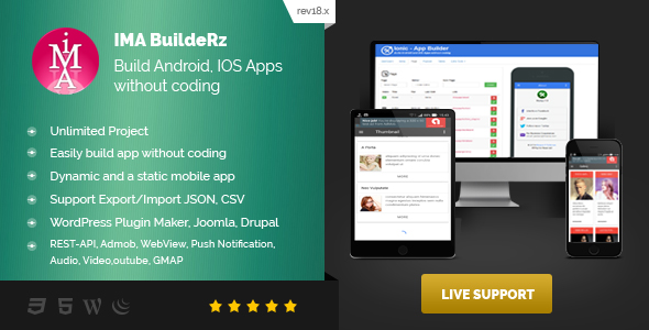 Ionic Mobile App Builder v18.12.10 - nulled » Premium Scripts, Plugins & Mobile