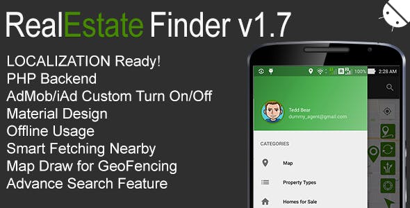 RealEstate Finder Full Android Application v1.7 » Premium Scripts, Plugins & Mobile
