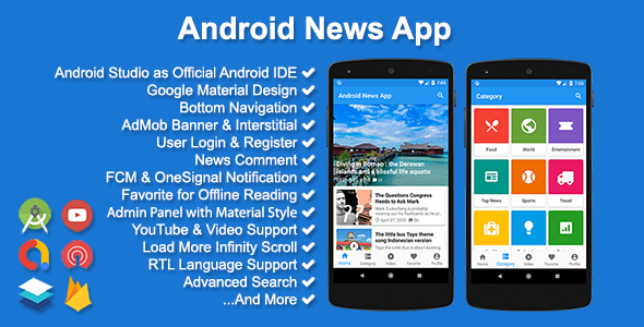 Android News App v4.1.0 - nulled » Premium Scripts, Plugins & Mobile