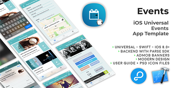 Events - iOS Universal Events App Template (Swift) » Premium Scripts, Plugins & Mobile