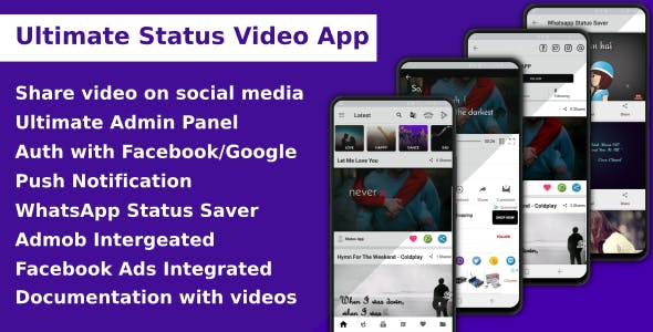 Ultimate Status Video App v1.4 » Premium Scripts, Plugins & Mobile