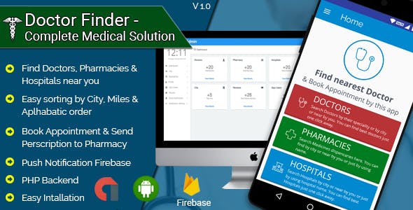 Doctor Finder v1.3 - Complete Medical Solution Android Application » Premium Scripts, Plugins & Mobile