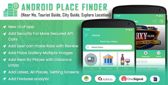 Android Place Finder (Near Me, Tourist Guide, City Guide, Explore Location, Admob with GDPR) &raquo; Premium Scripts, Plugins &amp; Mobile