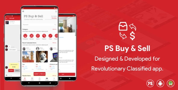 PS Buy & Sell ( Olx, Mercari, Offerup ) Clone Classified App » Premium Scripts, Plugins & Mobile