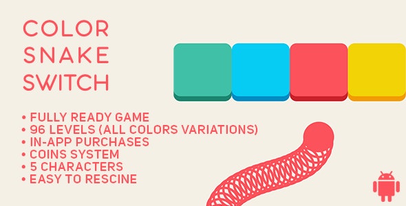 Color Snake Switch - Fun Arcade Game Android Template + easy to reskine + AdMob » Premium Scripts, Plugins & Mobile