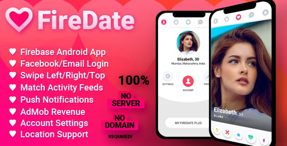 FireDate v1.0.2 - Android Firebase Dating Application » Premium Scripts, Plugins & Mobile