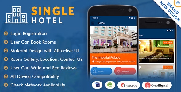 Single Hotel App with Material Design » Premium Scripts, Plugins & Mobile
