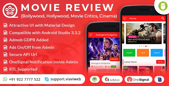 Android Movie Review App (Bollywood, Hollywood, Movie Critics, Cinema) v1.0 » Premium Scripts, Plugins & Mobile