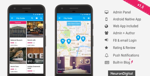 Ultimate City Guide App Template v1.5 » Premium Scripts, Plugins & Mobile
