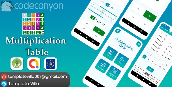 Multiplication Table, Learn and Play v1.0 » Premium Scripts, Plugins & Mobile