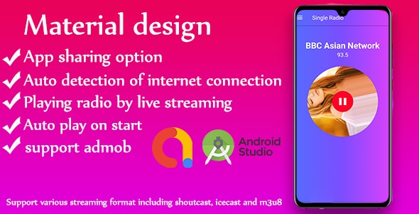 Single Radio android Radio app + admob v1.0 » Premium Scripts, Plugins & Mobile